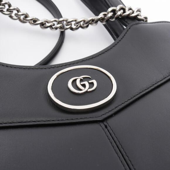 Gucci GG Handbag Leather Black - Picture 6 of 9